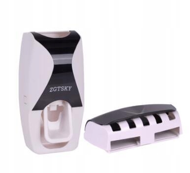 Kupelňový set doplnkov - [1 Set Black] Automatický dávkovač pasty