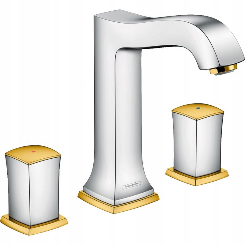 Umyvadlová batéria - HANSGROHE ZLATÝ 3 OTVOR