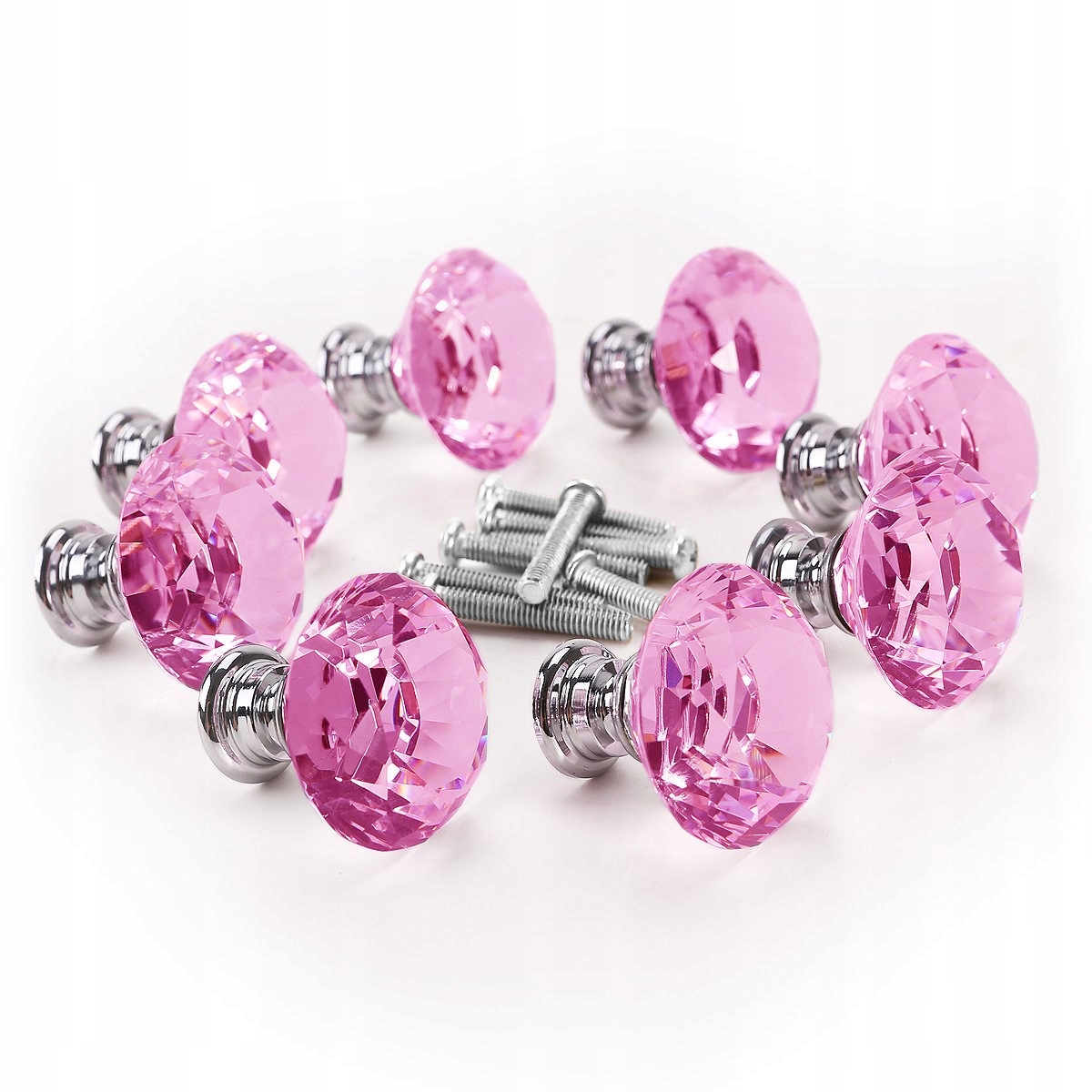 Vaňová batéria - 30mm Krištáľový gombík na dvere zo skleneného diamantu S