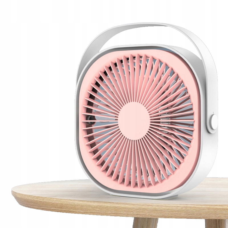 Kupelňový ventilátor - 360 ° prenosný USB nabíjateľný rádiový ventilátor