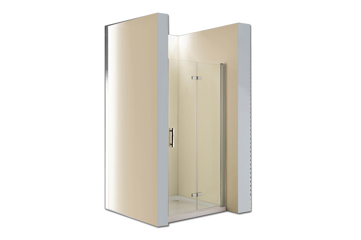 Sprchové dvere - 5mm RÁM ZDARMA Skladacie dvere 65 nastaviteľné 64-67cm