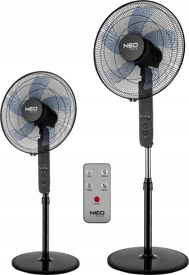 Kupelňový ventilátor - 90-002 VENTILÁTOR 45W 40cm OSCILÁCIA NA DIAĽKU
