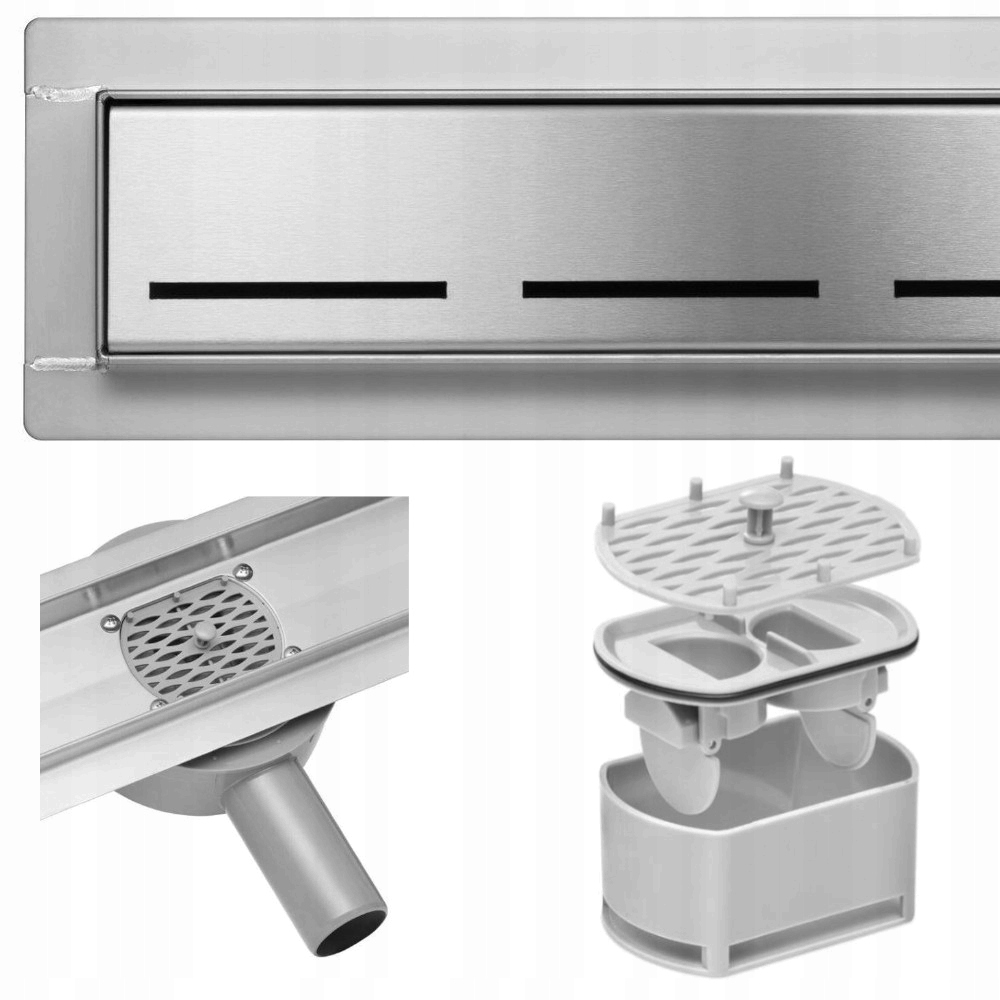 Sprchový žľab - 90 CM - LINEÁRNY ODVOD VODY ROTARY VLHKOU A SUCHÚ VLNU