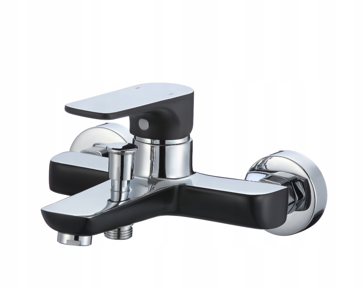 Vaňová batéria - BATÉRIA ČIERNA CHROMOVÁ STENA BATHTUB STEN
