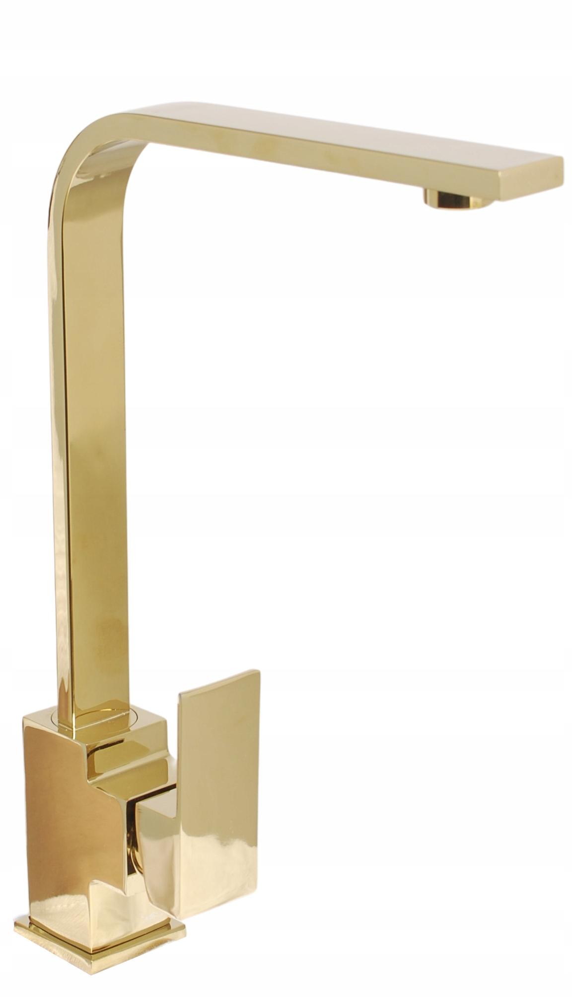 Kuchynská batéria - KUCHYNSKÝ MIEŠAČ SINGLE SINGLE LONG GOLD