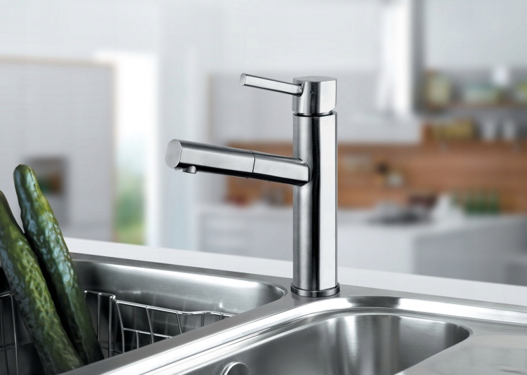 Kuchynská batéria - KUCHYNSKÝ MIEŠAČ SINK VÝŤAH ARADA INOX