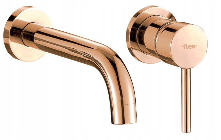 Podomietková batéria - ROSE GOLD LUNGO + BOX REA FLUSH BATÉRIA