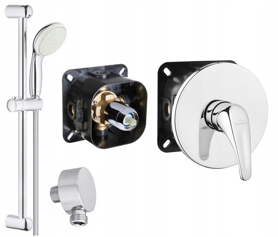 Sprchový panel - BATÉRIA Sada podomietkového BOXU + sprcha GROHE