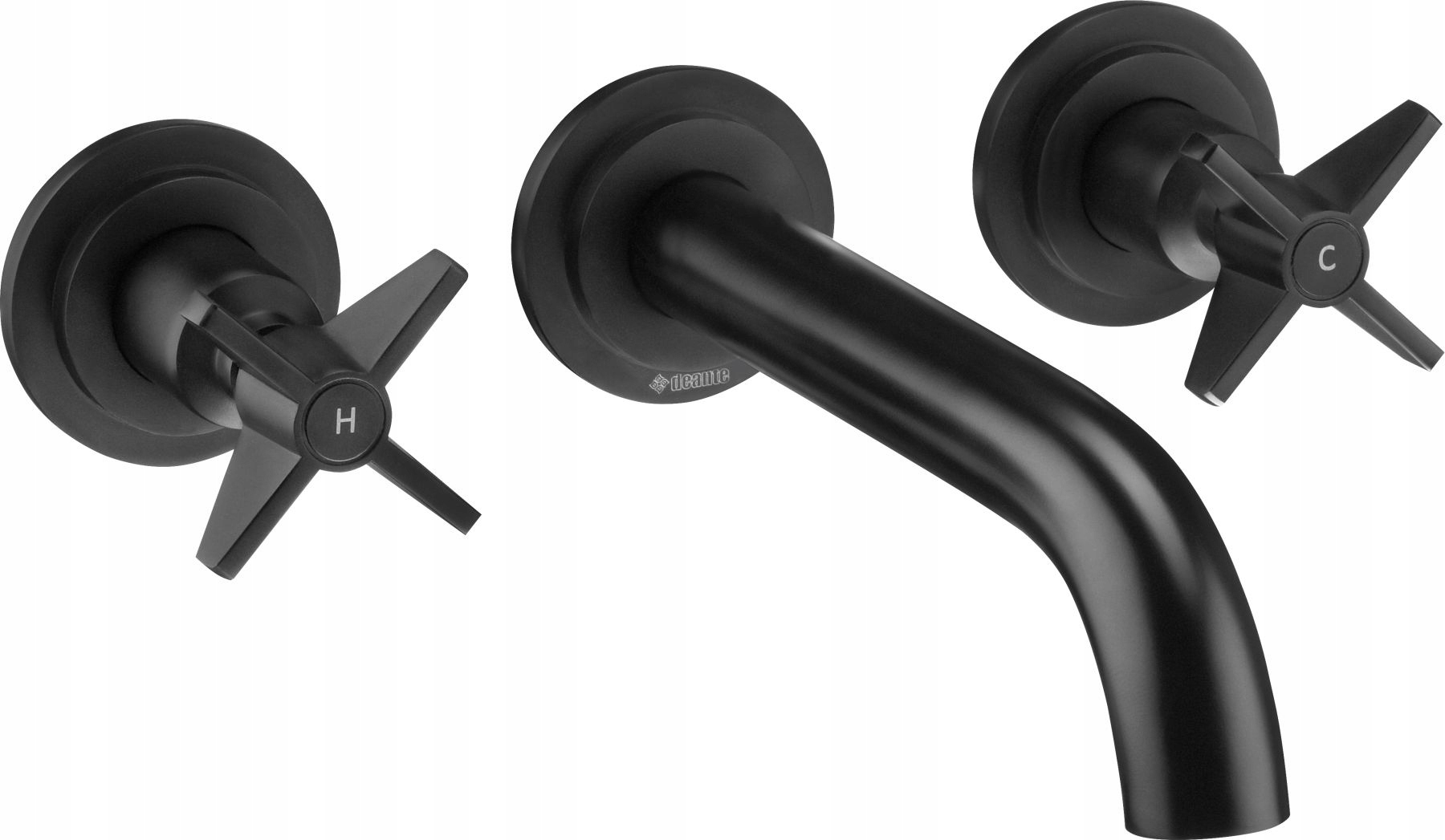 Podomietková batéria - BLACK TEMISTO FLUSHED Basin Mixer