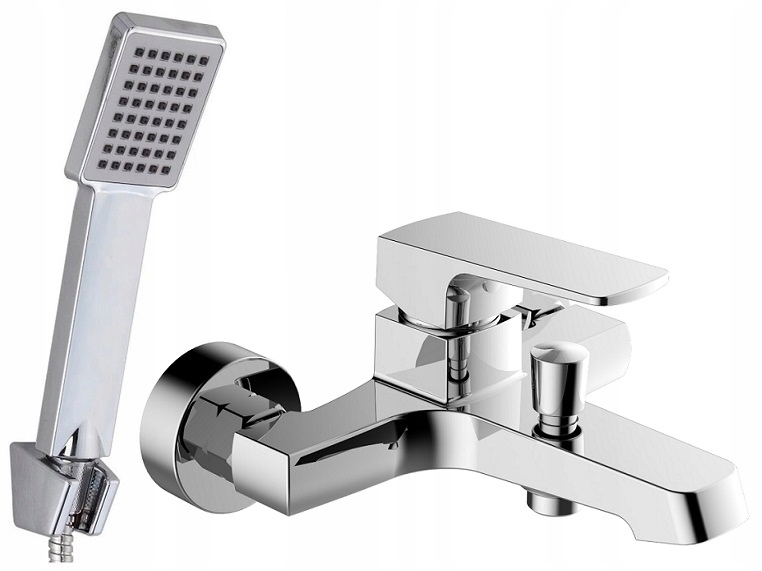 Vaňová batéria - BATHTUB KUBICKÁ BATÉRIA + SPRCHOVÁ SADA SPRCHA