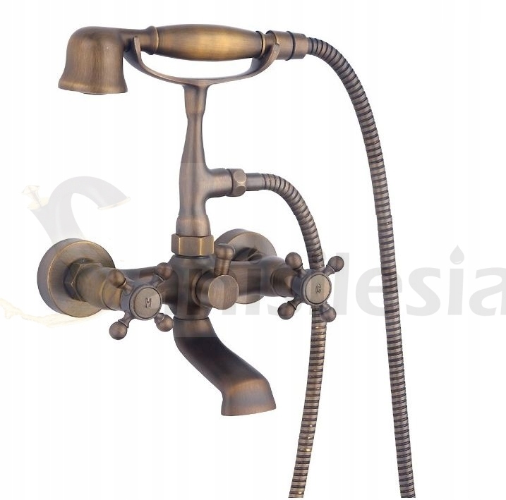 Vaňová batéria - NÁSTENNÁ BATÉRIA RETRO RUSTILO MOSADZ