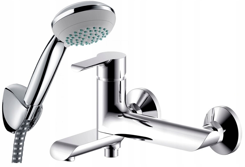 Vaňová batéria - BATHTUB BATTERY pohyblivá SPOUT + HANSGROHE sprcha