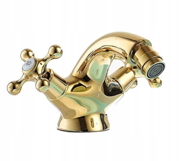 Bidetová batéria - Umývadlový kohútikový kohútik v retro štýle MOSADZNÝ bidet