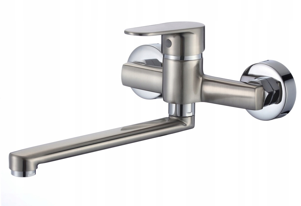 Umyvadlová batéria - Nástenná umývadlová batéria INOX / chróm