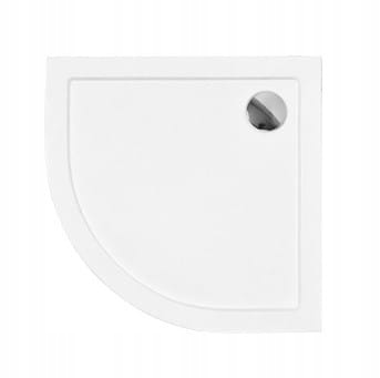 BESCO ARON SLIMLINE POLOKRUHOVÝ SPRCHOVÝ ZÁSOBNÍK polovičný. 90x90x