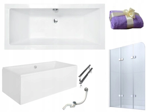SIEŤKOVÝ BATHTUB BESCO QUADRO 155 x 70