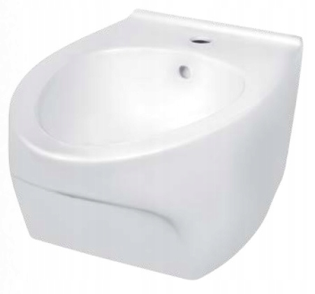 Závesný keramický bidet, biela Dorotea