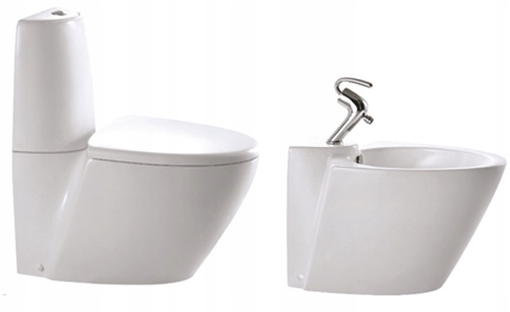 BIDET + WC kompaktná séria BALDE spł. Doska GEBERIT