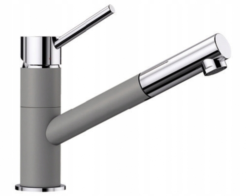 Kuchynská batéria - BLANCO KANO-S Silgranit-Look Alumetal / Chrome 525039