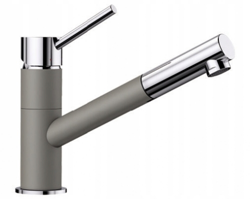 Kuchynská batéria - BLANCO KANO-S Silgranit-Look Tartufo / Chrome 525042