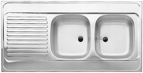 BLANCO R-ZS 12x6-2 matná oceľ (1 1/2) 510505