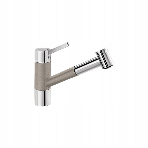 Kuchynská batéria - BLANCO TIVO-S Silgranit-Look Tartufo / Chrome 517619