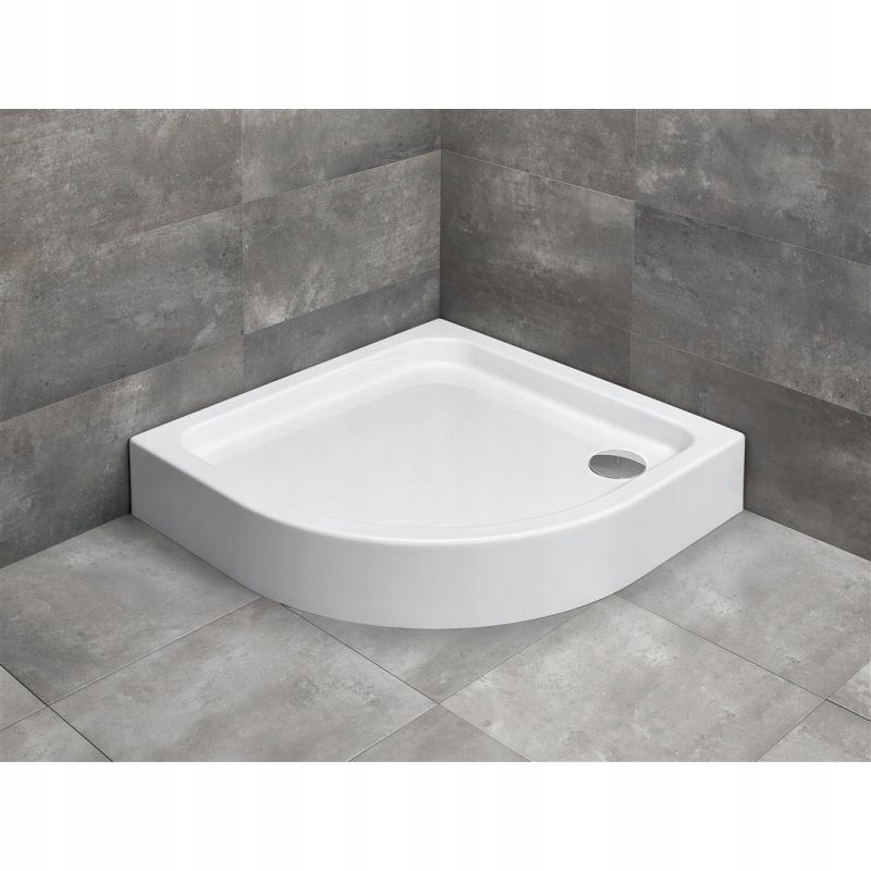 SPRCHOVÝ ZÁSOBNÍK 80x80CM RADAWAY SIROS KOMPAKTNÝ POLOBIEROKRUH