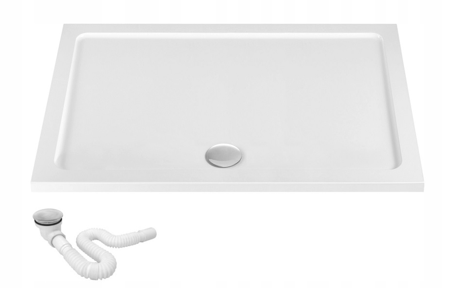 BIELY BRENOVÝ SPRCHOVÝ ZÁSOBNÍK 90x120 + SIFÓN