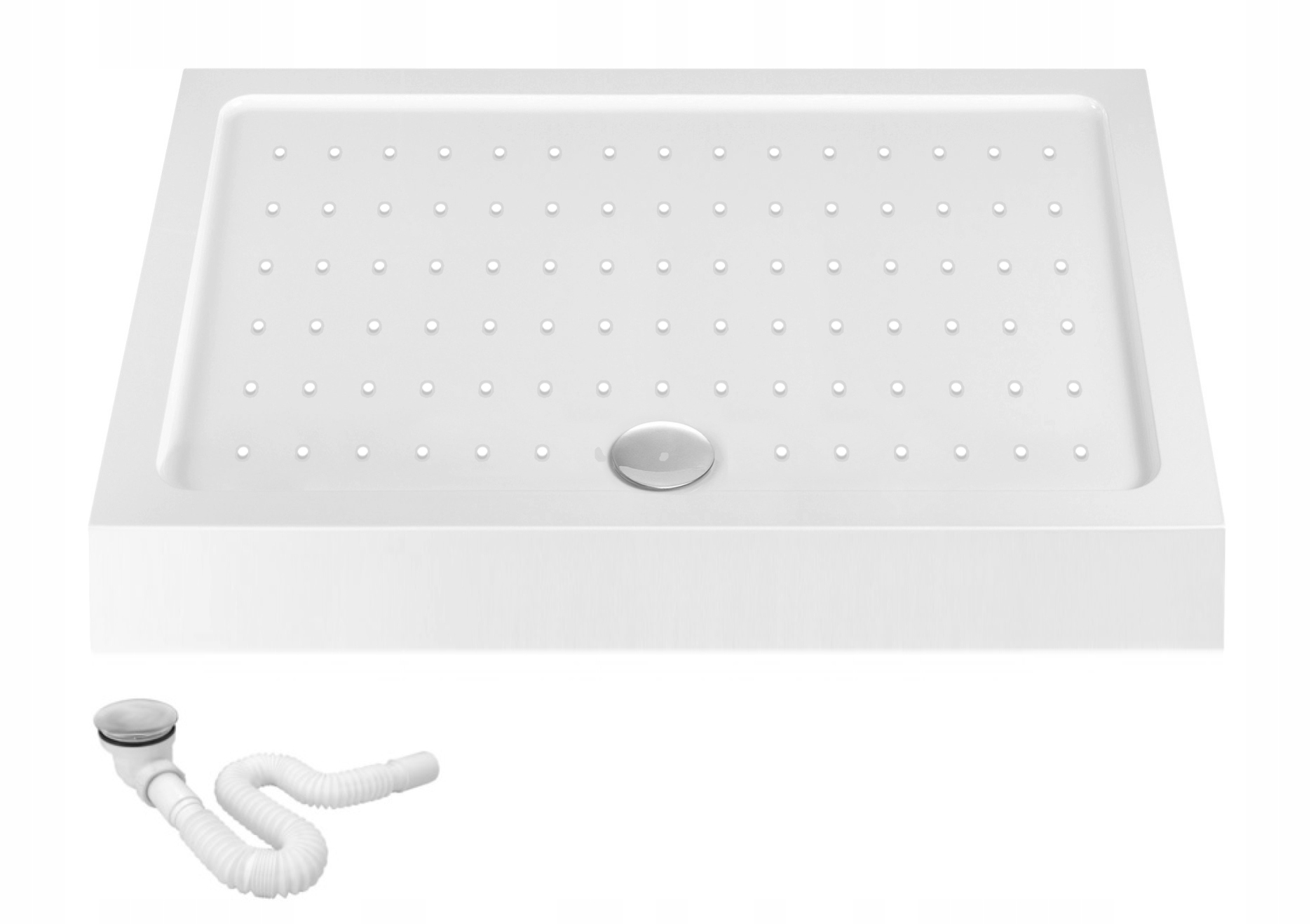 BIELY KALISTÓNOVÝ SPRCHOVÝ ZÁSOBNÍK 80x120x15 + SIFÓN