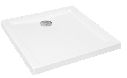 SPRCHA SPRCHA štvorcový, podlaha 80x80 Aquarius Besco
