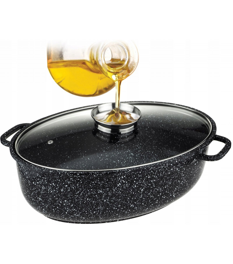 Vešiak - HRNCOVÁ HRNČIČKA, Mramorová panvica 38 CM 8L 3v1