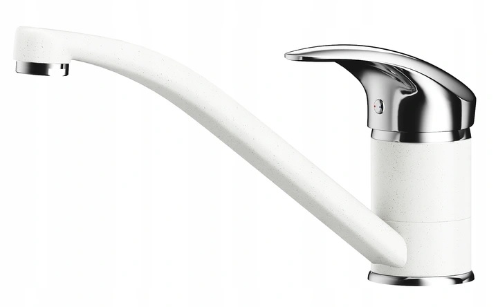 Kuchynská batéria - BTERIA PRE KERNAU SINK KWT 03 BIELA / CHROMOVÁ Granit
