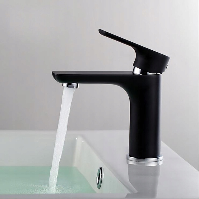Umyvadlová batéria - Faucet čierny MAT Black Basin