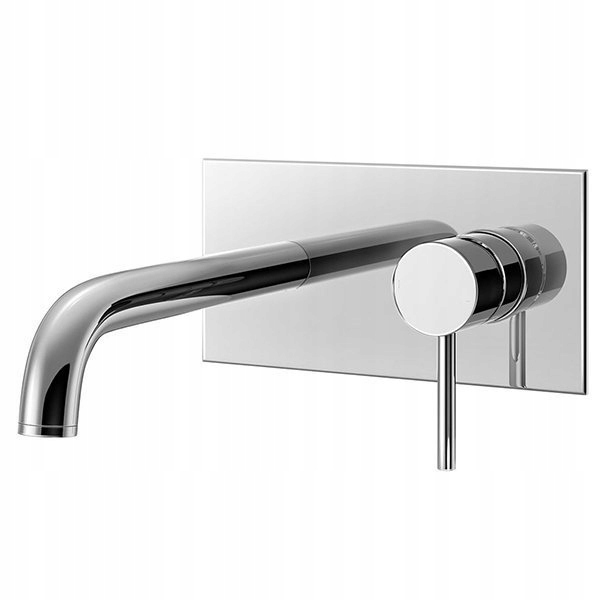 Podomietková batéria - Umývadlový kohútik Chrome Wall zapustený