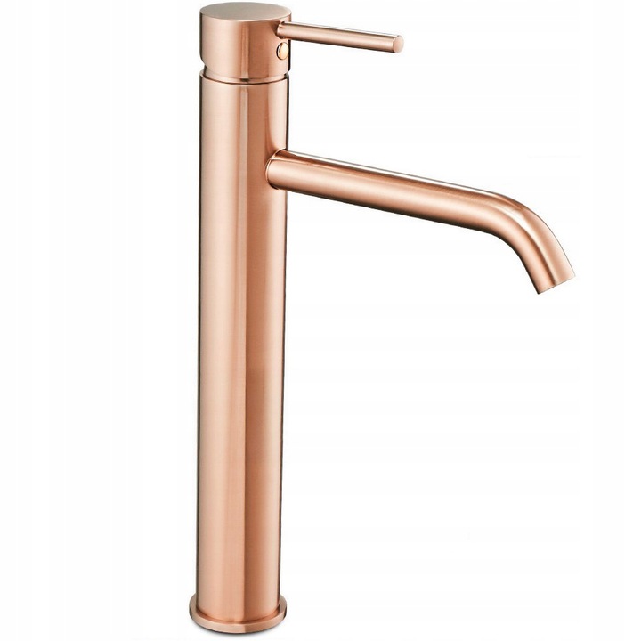 Umyvadlová batéria - Umývadlový mixér Lungo Rose Gold Rea 28 cm