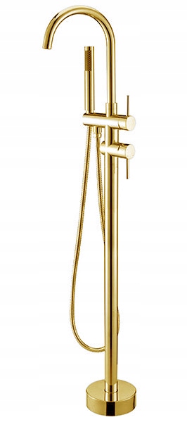 Vaňová batéria - Podlahová vaňová batéria ORTIS Light Gold Rea