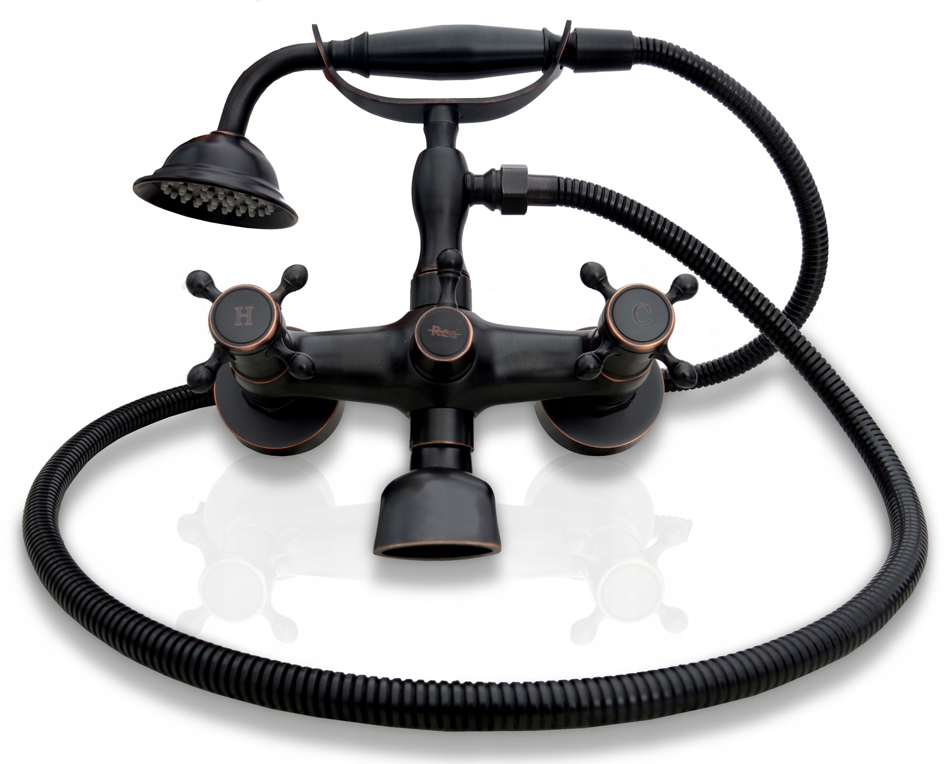 Umyvadlová batéria - Retro starý čierny kúpeľový sprchový faucet