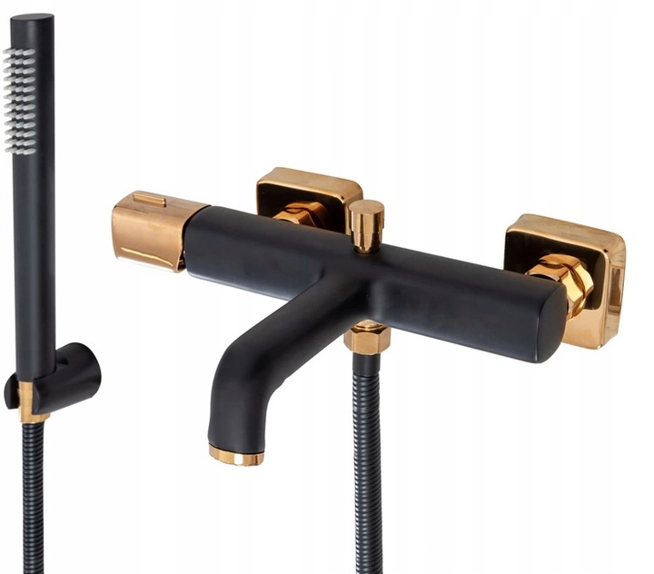 Vaňová batéria - Nástenný vaňový faucet pre slúchadlá Golden Lungo Rea