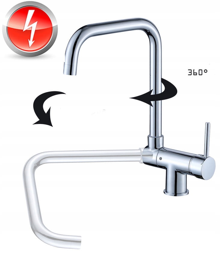 Vaňová batéria - Kuchynská batéria 34 cm, nízky tlak pod oknom