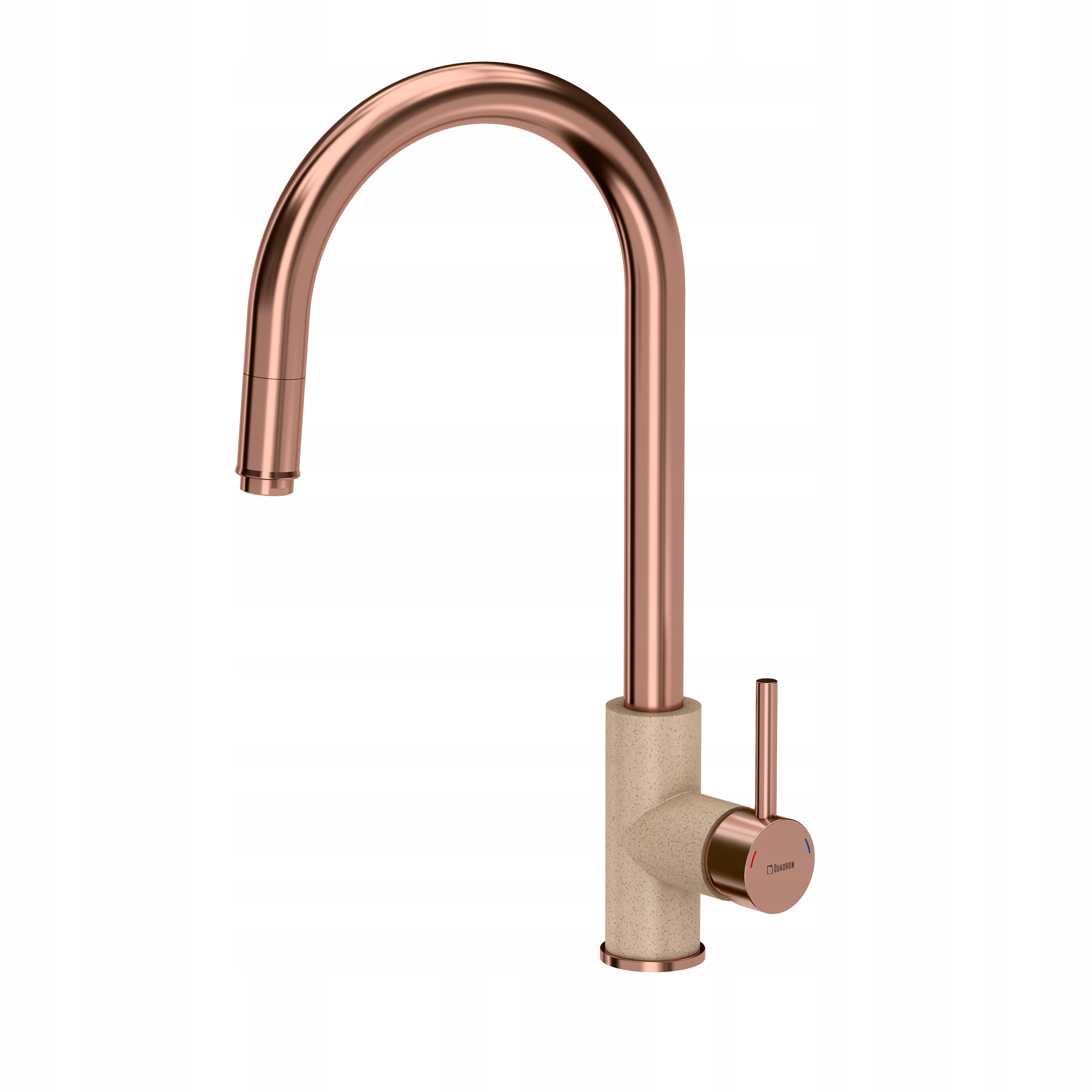 Kuchynská batéria -  Kuchynský faucet Jennifer Beż / meď PVD QUADRON