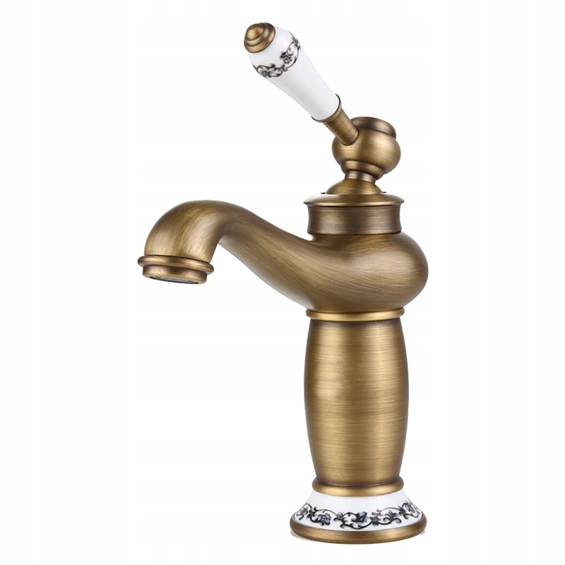 Kuchynská batéria -  Retro mosadzný jednopákový kuchynský faucet