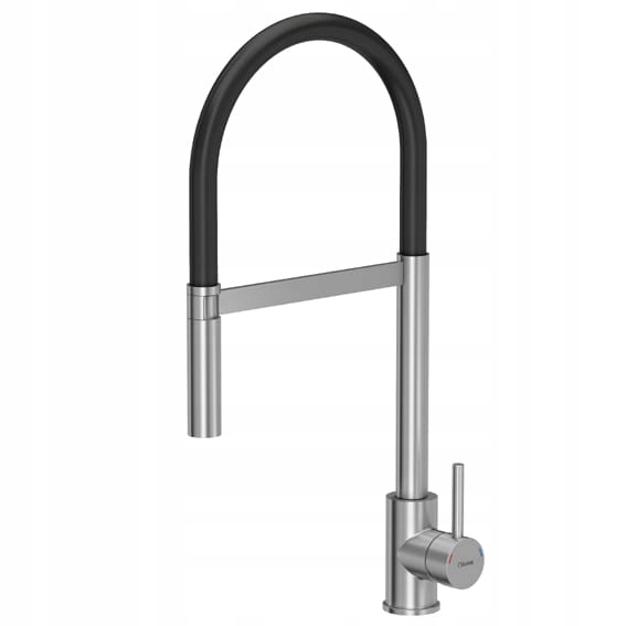 Kuchynská batéria - Kuchynský faucet oceľový / čierny SCARLETT Quadron
