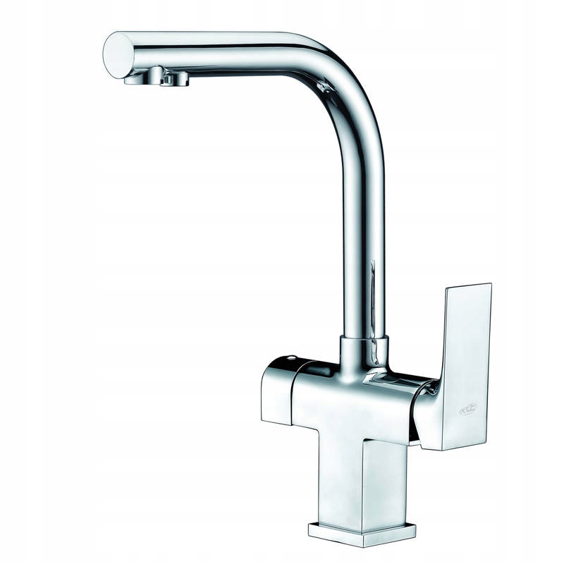 Kuchynská batéria - Trojcestný faucet Sora Chrom Blue Water