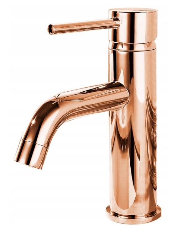 Umyvadlová batéria - Umývadlová batéria Lungo Rose Gold Low Rea 16 cm