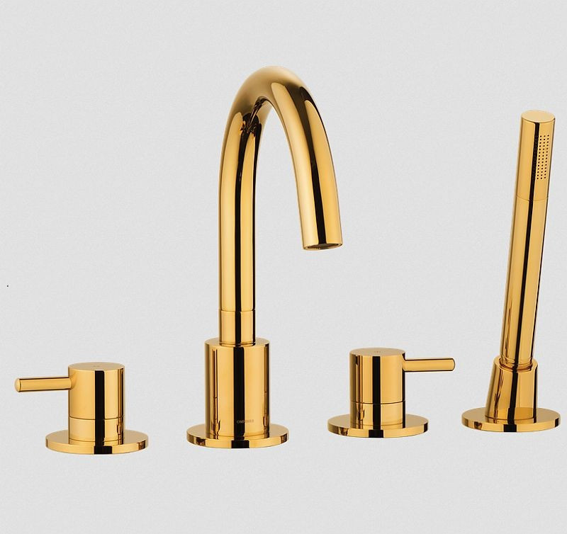 Vaňová batéria - 4-otvorová vaňová batéria Y gold Omnires Y1232G