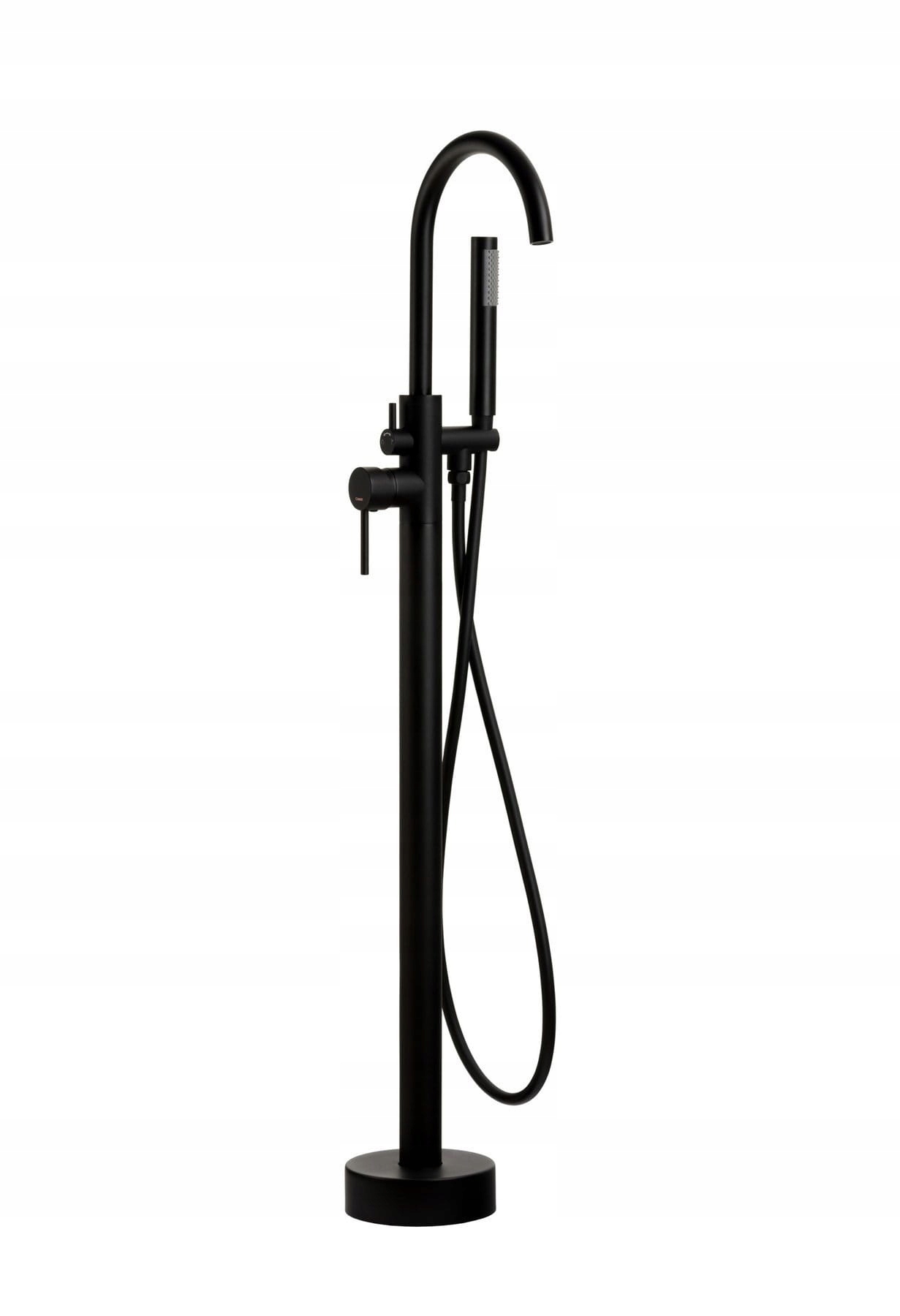 Vaňová batéria - Samostatne stojaca vaňová batéria 115 cm, čierna