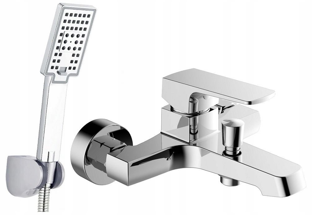 Vaňová batéria - Vaňová batéria + sprchová súprava 3-WAY CUBIC
