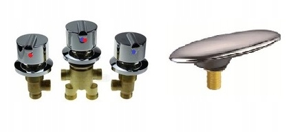 Vaňová batéria - Faucet + vodopád k vani, štvorotvorové ventily