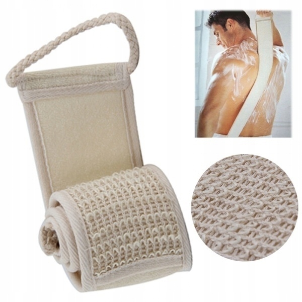 Kupelňový set doplnkov - Béžová 1 ks. Prírodný exfoliačný telový peeling