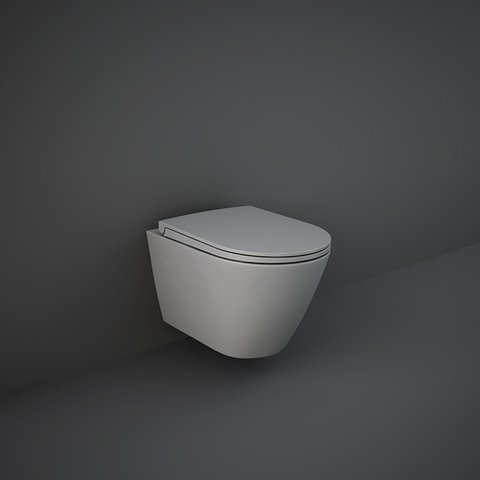WC MISA - Závesná toaletná misa bez okrajov RAK-Feeling grey